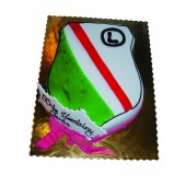 herb Legii Warszawa tort z logo firmy